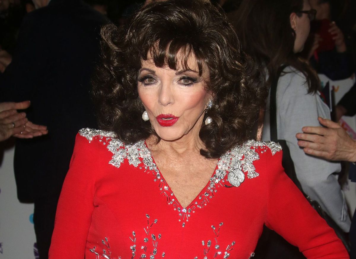 Joan Collins uratowana przed pożarem. O włos, a doszłoby do tragedii