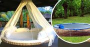 Ludzie przerabiają swoje stare trampoliny na bajkowe huśtawki ogrodowe