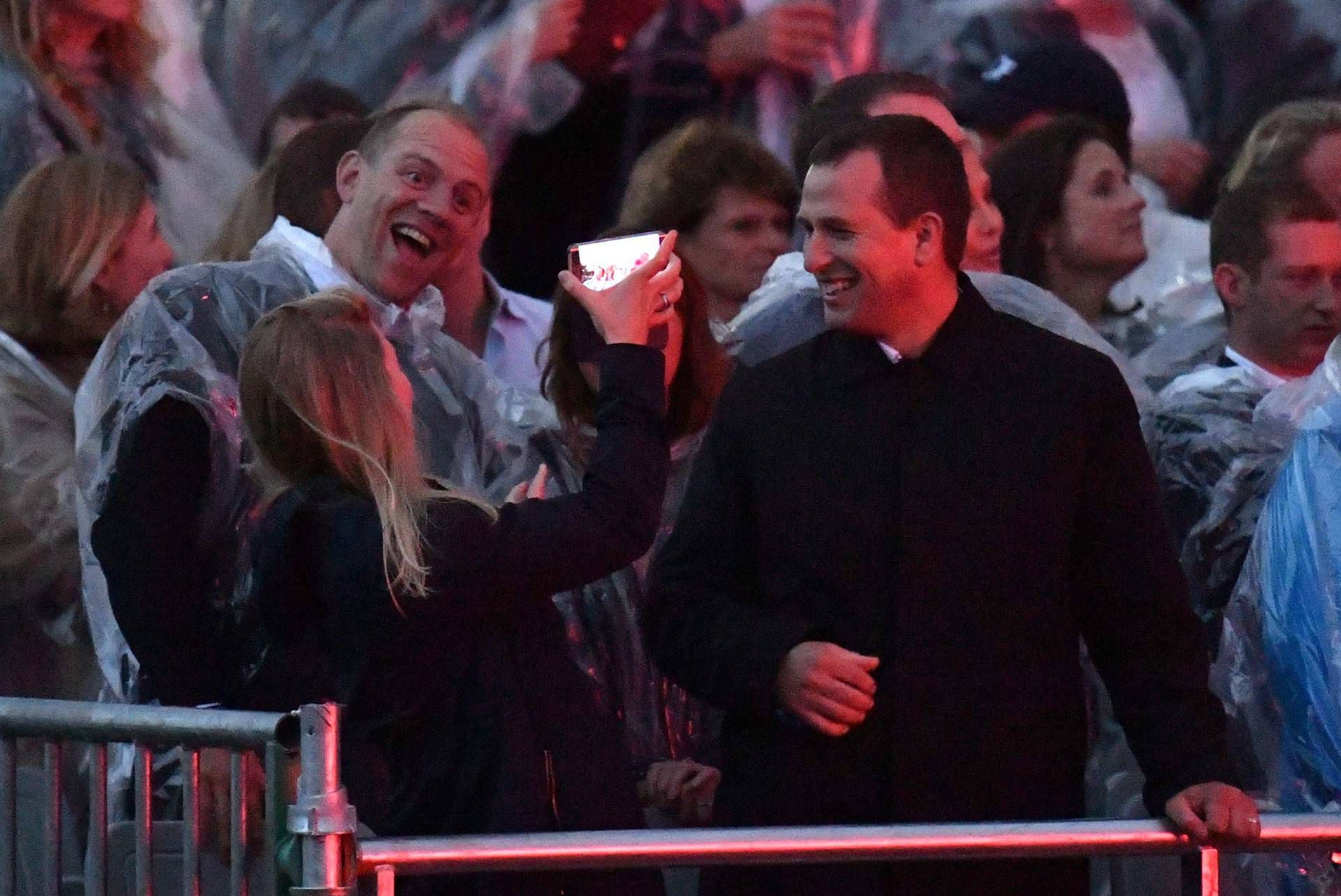 Autumn Phillips, Mike Tindall i Peter Phillips