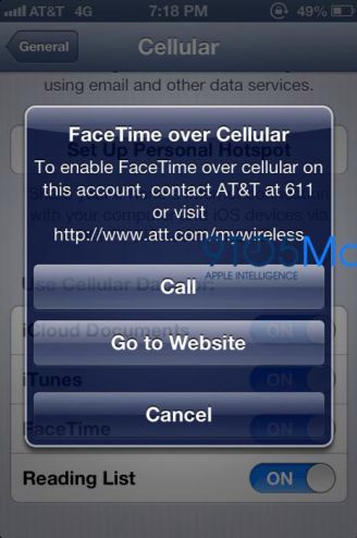 iOS 6: płatny FaceTime