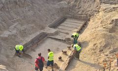 Wiązowna. Budowa trasy S17. Odkopano schron z czasów I wojny światowej