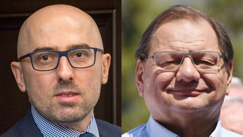 Krzysztof Łapiński, były rzecznik prezydenta i Ryszard Kalisz, lewicowy polityk