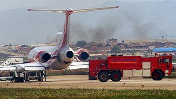 Polski samolot na lotnisku w Kunming