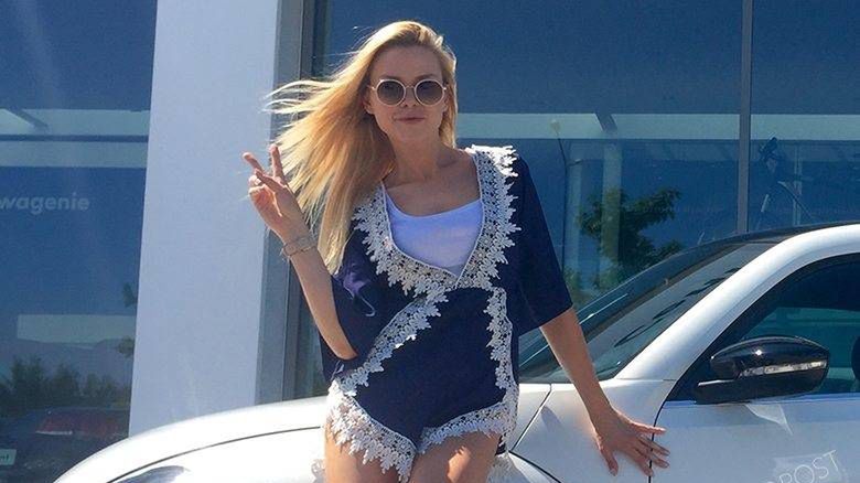 Ola Ciupa odbiera samochód, fot. mat. promocyjne