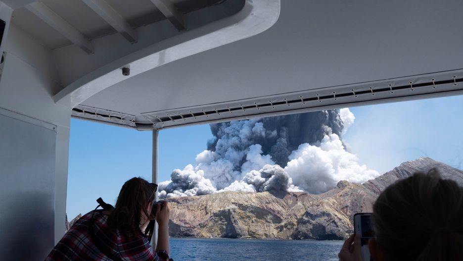 Nowa Zelandia. Erupcja wulkanu-wyspy White