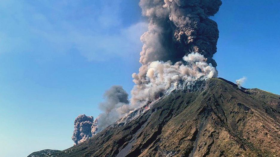 Wybuch wulkanu Stromboli