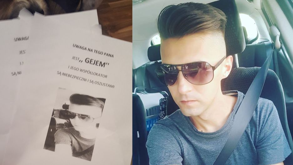 Takie "ogłoszenia" były rozklejane na osiedlu Adama w Łodzi