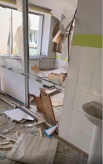 Zbombardowany przez Rosjan szpital położniczy w Mariupolu w Ukrainie