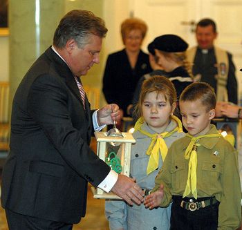 Betlejemskie światełko u prezydenta