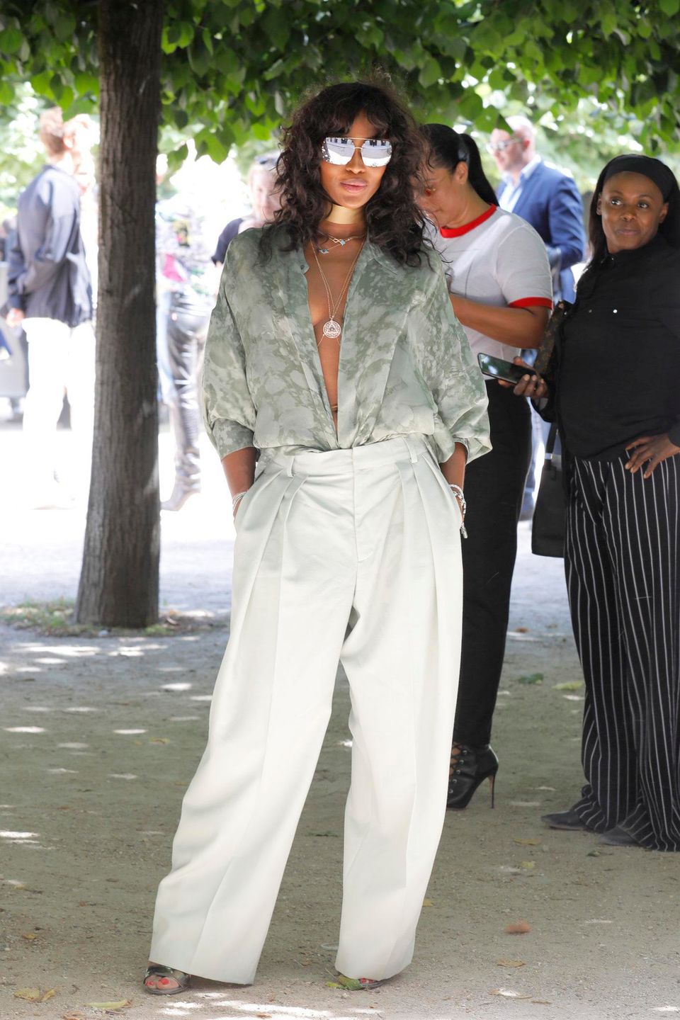 Naomi Campbell – pokaz Louis Vuitton w Paryżu 2018