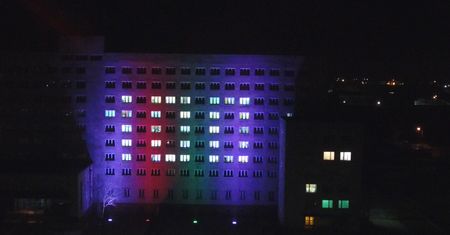 Iluminacja pilskiej policji