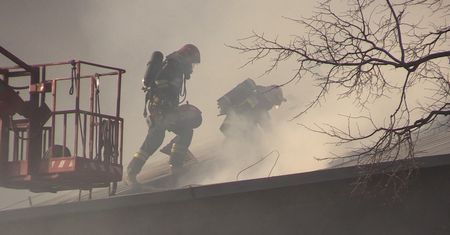 Potężny pożar w Śmiardowie Krajeńskim