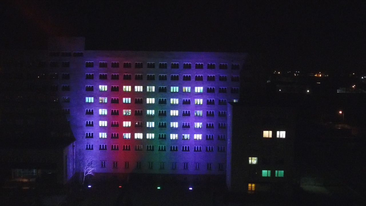 Iluminacja pilskiej policji