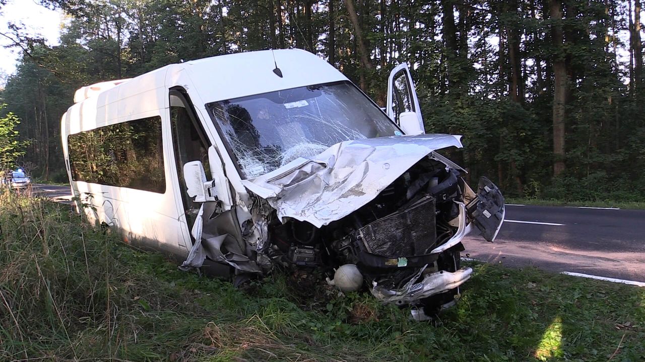 Wypadek busa pod Piłą