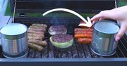 Trik na 100% więcej miejsca na grillu. Wystarczą dwie puszki!