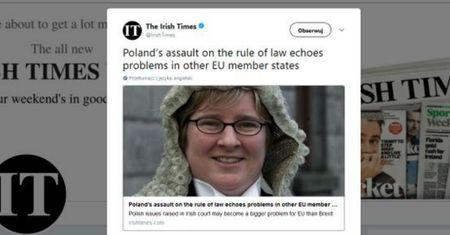 Sąd Okręgowy w Warszawie zaprasza  sędzię Aileen Donnelly. Irlandka wątpi w praworządność w Polsce
