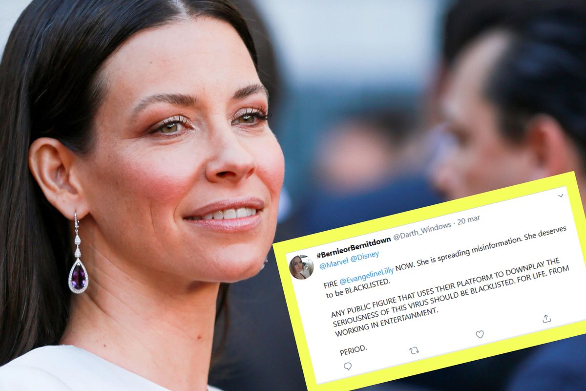 Evangeline Lilly wygaduje brednie o koronawirusie.  Może tego gorzko żałować