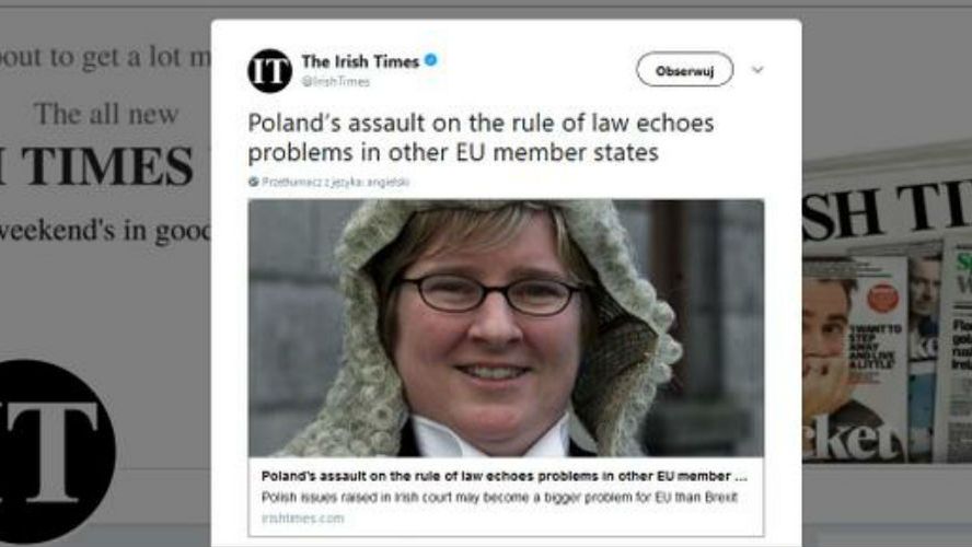 Sędzia Aileen Donnelly została zaproszona do Polski