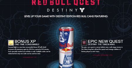 W Destiny: The Taken King będzie zadanie na wyłączność... Red Bulla