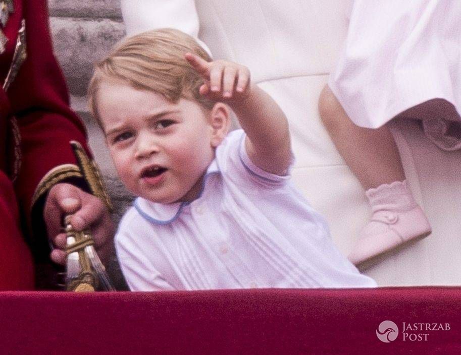 Camilla the Duchess of Cornwall, The Prince of Wales, The Duchess of Cambridge, The Duke of Cambridge, Prince George and Princess Charlotte attends the "Trooping of the Colour" which forms part of the Queen's 90th birthday celebrations at Buckingham Palace in London.

Credit: Euan Cherry/UPPA