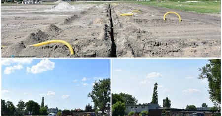 Jaki jest postęp prac przy modernizacji stadionu przy ul. Harcerskiej?