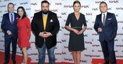 Byłe gwiazdy TVP na konferencji prasowej nowej stacji telewizyjnej: Beata Tadla, Jarosław Kulczycki, Tomasz Sekielski...