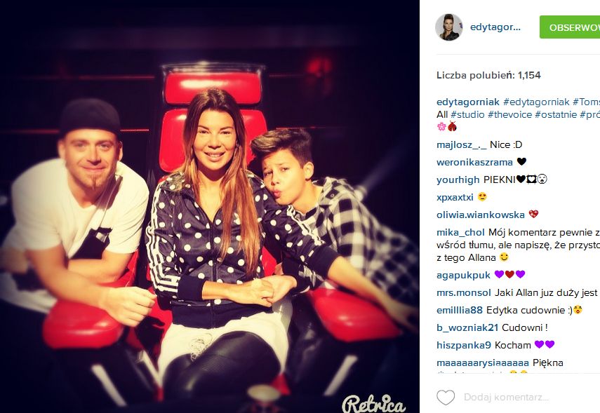 Edyta Górniak i Allan Krupa na próbach do "The Voice of Poland"