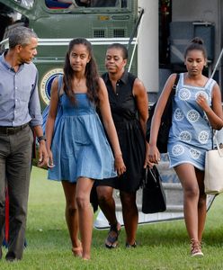 Barack Obama z żoną i córkami już po wakacjach