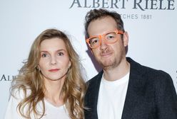 Tadeusz Muller z partnerką na ściance. Rzadki widok