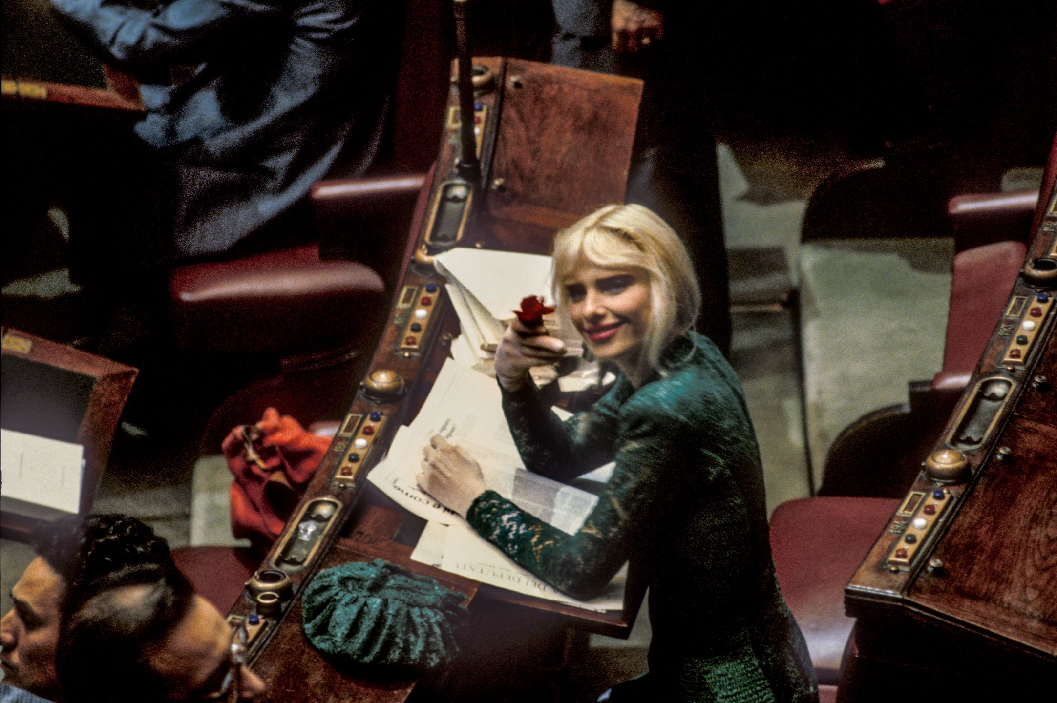 1987 Roma, Ilona Staller alla Camera dei Deputati 