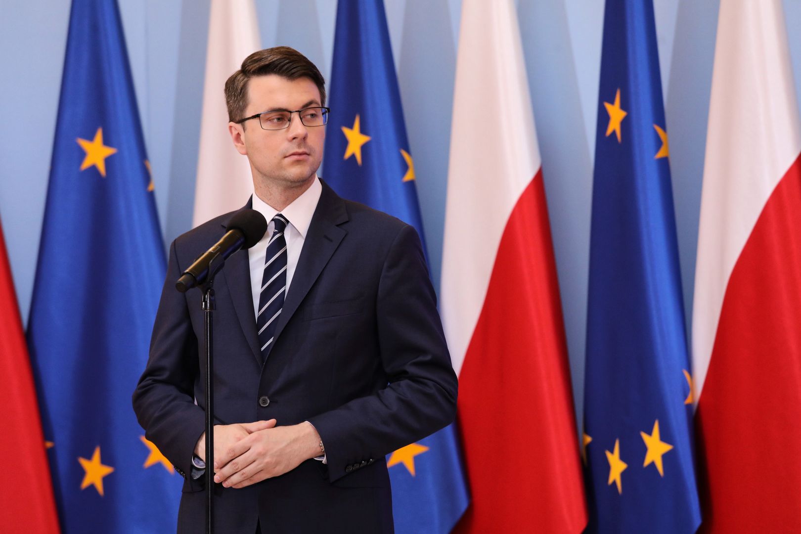 Piotr Müller skomentował niepochlebną dla rządu wypowiedź Olgi Tokarczuk