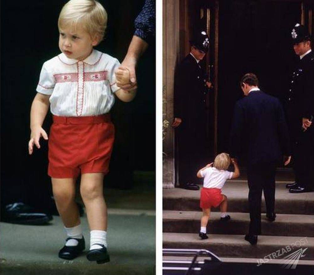 Książę William 30 lat temu, fot. Twitter