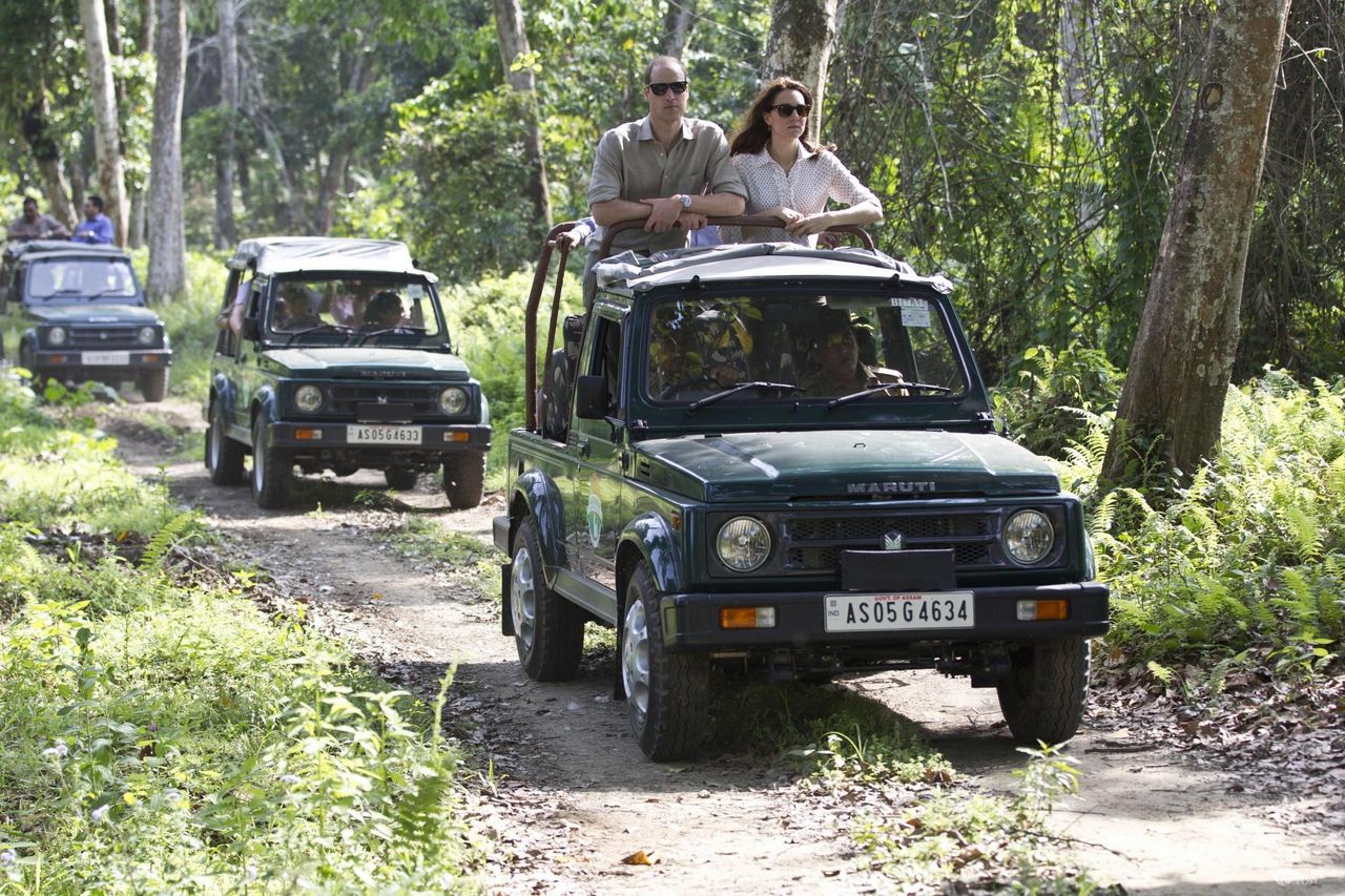 Książę William i księżna Kate na safari w Indiach (fot. ONS)