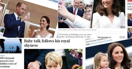 Wizyta Kate i Williama z dziećmi w obiektywie brytyjskich mediów
