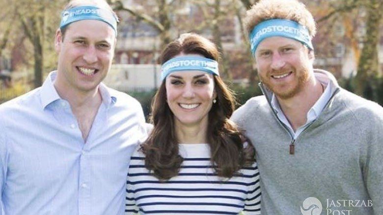 Kate Middleton, książę William i książę Harry