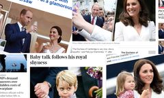 Wizyta Kate i Williama z dziećmi w obiektywie brytyjskich mediów