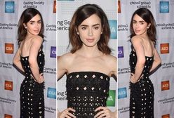 LOOK OF THE DAY: Lily Collins w ażurowej kreacji