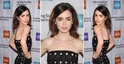 LOOK OF THE DAY: Lily Collins w ażurowej kreacji