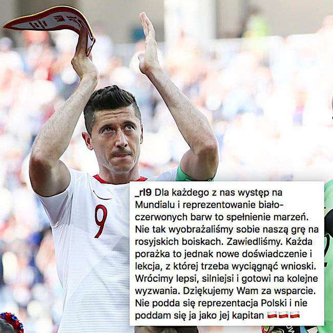 Robert Lewandowski o wynikach Polski na Mundialu 2018