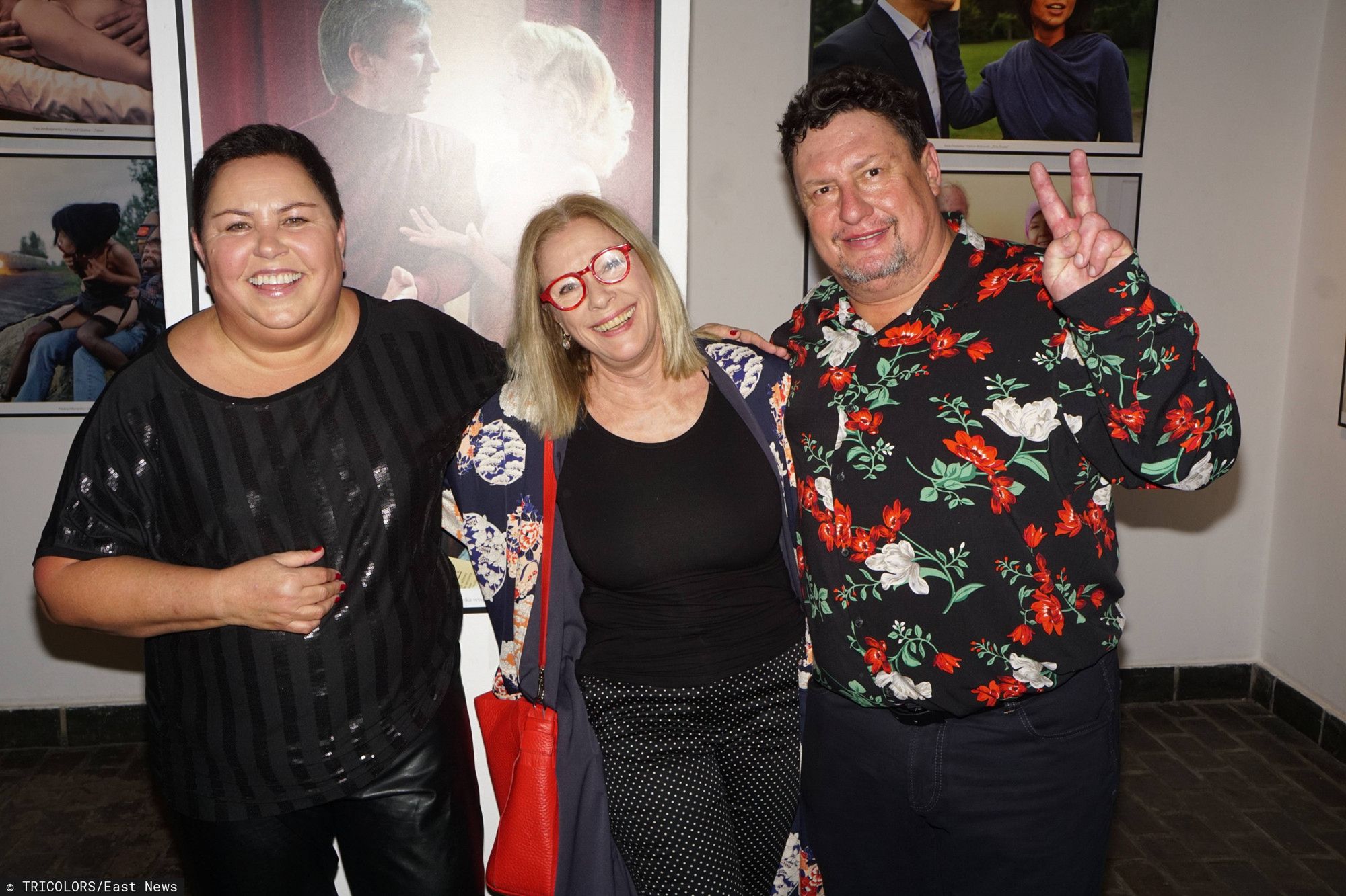Dorota Wellman i Krzysztof Wellman na wernisażu 