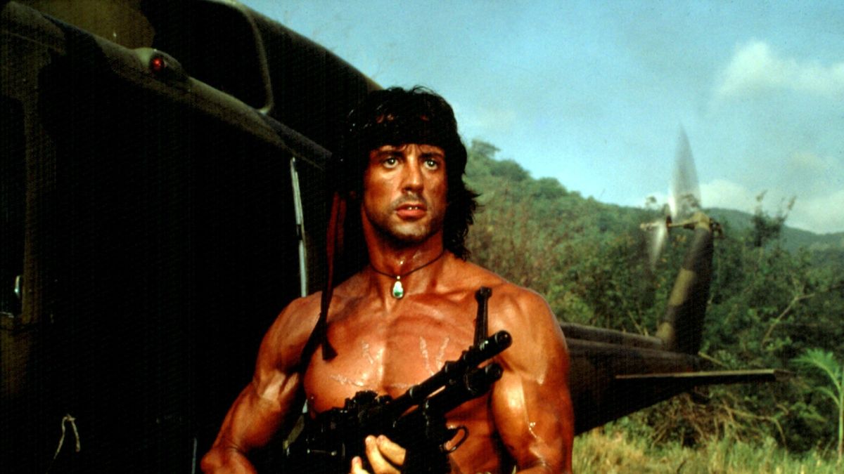 Sylvester Stallone jako Rambo