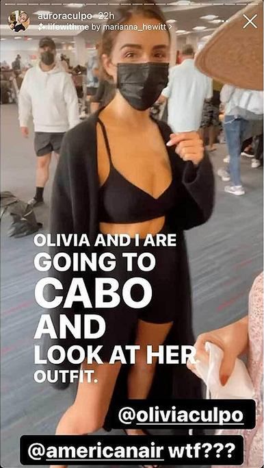 Olivia Culpo musiała ubrać bluzę partnera na lotnisku