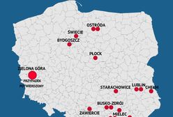 Koronawirus w Polsce. Zielona Góra z pierwszym przypadkiem. Mapa podejrzeń