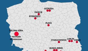 Koronawirus w Polsce. Zielona Góra z pierwszym przypadkiem. Mapa podejrzeń
