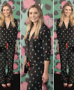 LOOK OF THE DAY: Elizabeth Olsen w stylizacji Kenzo x H&M