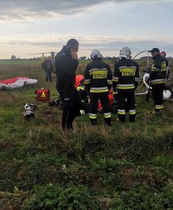 Wielkopolska. Wypadek paralotni, jedna osoba została ranna