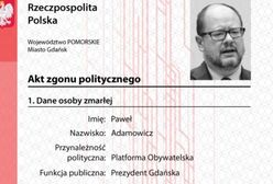 Narodowcy wystawili Adamowiczowi "akt politycznego zgonu". Młodzież Wszechpolska się tłumaczy
