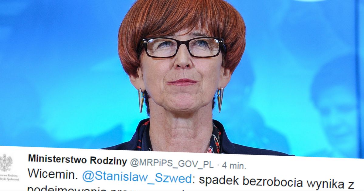 Wiekopomne odkrycie wiceministra rodziny. Odkrył, że na spadek bezrobocia wpływa... wzrost zatrudnienia