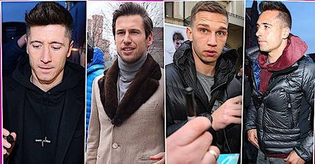 Piłkarze na zgrupowaniu przed meczem Polska-Nigeria. Rozchwytywany Robert Lewandowski i Grzegorz Krychowiak wystylizowany jak na pokaz mody