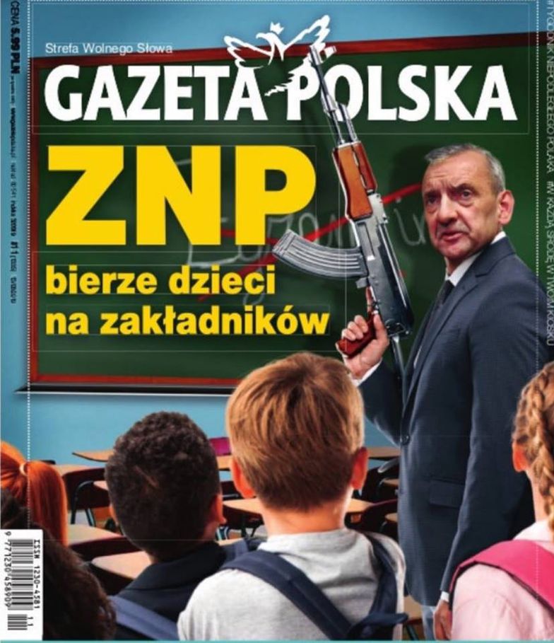 Okładka "Gazety Polskiej" z 11 marca 2019